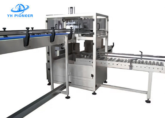 Bom preço Máquina de embalagem de caixas de garrafas de aço inoxidável Velocidade ajustável 18-30 caixas/min on-line