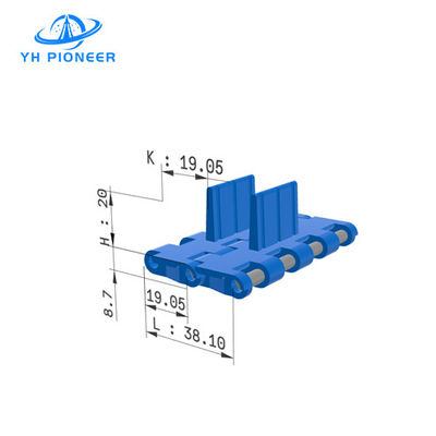 Bom preço Cinturão modular fácil de limpar com voos para transporte sanitário nas indústrias alimentar e farmacêutica on-line
