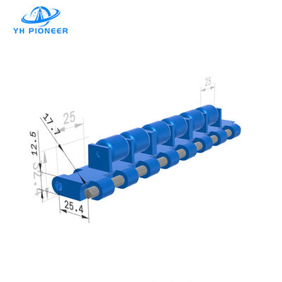 Bom preço Faixa modular flexível POM com rolos para transporte suave e confiável de materiais on-line