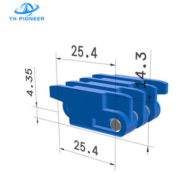 Bom preço Cinturão modular de baixa manutenção com eixos de PP para sistemas de transporte industriais simplificados on-line