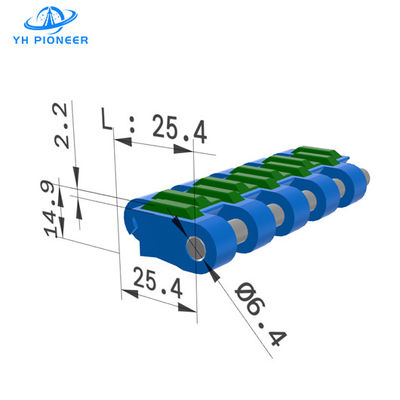 Bom preço Cinturão modular de PP durável com superfície de borracha para transporte de baixo ruído e choque on-line