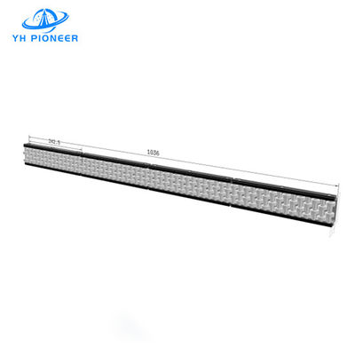 Bom preço Trilho de guia lateral de rolos de fila dupla leve com estrutura de alumínio para fácil manuseio e instalação on-line