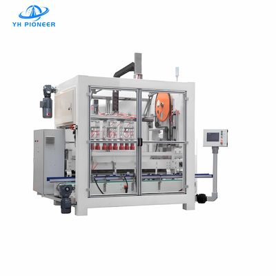 Bom preço Máquina de embalagem de embalagens de garrafas e caixas eficiente com 21-28 caixas / min de velocidade e 4,5KW de energia para embalagens confiáveis on-line