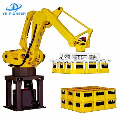 Bom preço Máquina de paletização automática de camada de velocidade ajustável on-line