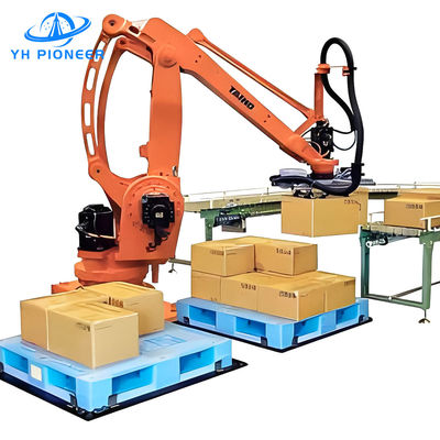 Bom preço 120kg Carga Máquina de paletização de caixa individual, estrutura de aço Paletizador automático de caixa on-line