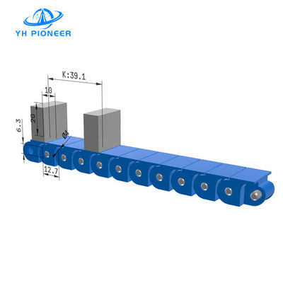Bom preço Cadeia de plástico de bezel higienizado para fácil limpeza e manutenção nas indústrias alimentar e farmacêutica on-line
