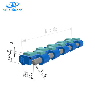 Bom preço Cinturão transportador de superfície de borracha modular para baixo ruído e transporte seguro do produto on-line