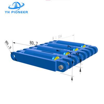Bom preço Cadeia transportadora de rolos personalizável com material resistente ao desgaste POM e PP on-line