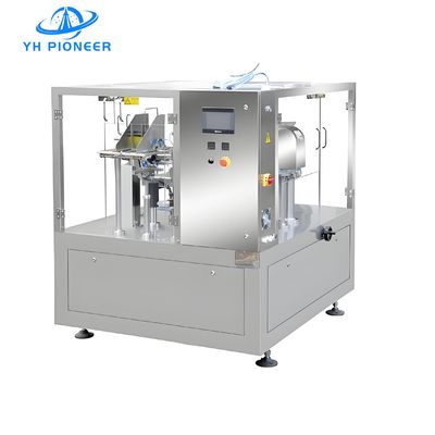 Bom preço Máquina de embalagem de alimentação de sacos rotativos flexíveis de 3 kW com comprimento de saco de 65-400 mm on-line