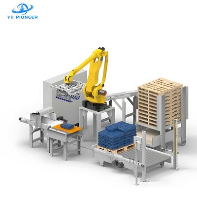Palletizer automático de sacos em aço para fertilizantes de grande volume e sacos de cimento