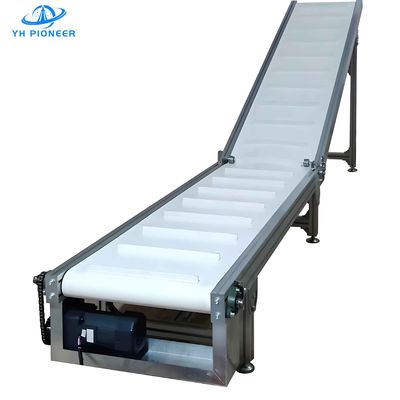 Bom preço Faixa transportadora de escalada de ângulo personalizável 750w com faixa de PU de qualidade alimentar on-line