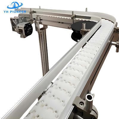 Bom preço Máquina de transporte de cadeia flexível de alta flexibilidade para a indústria de alimentos e bebidas on-line