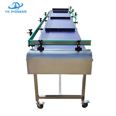 Bom preço Conveyor de correia modular de superfície plana ajustável de velocidade SS304 Estrutura revestida de aço carbono on-line