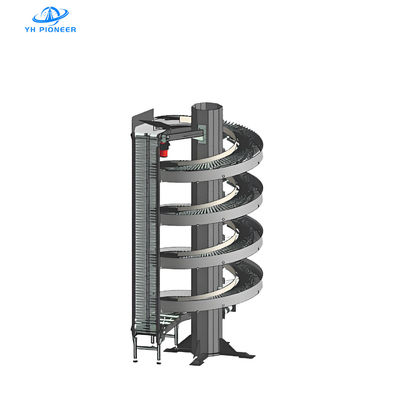 Bom preço Transportador de elevador espiral de poupança de espaço com estrutura compacta para manuseio de material vertical eficiente on-line