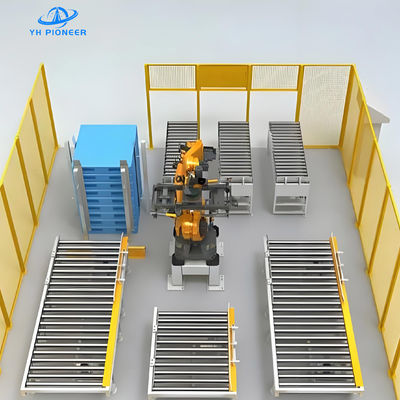 Bom preço Máquina de paletização de sacos estável e confiável com ± 0,15 mm de repetibilidade para paletização de precisão on-line