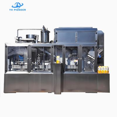 Máquina de Enchimento de Cartuchos de Telhado em Aço Inoxidável 304 316 Material para Embalagem Higiênica de Sucos Design Compacto com 3300mm de Comprimento e Espaço Otimizado